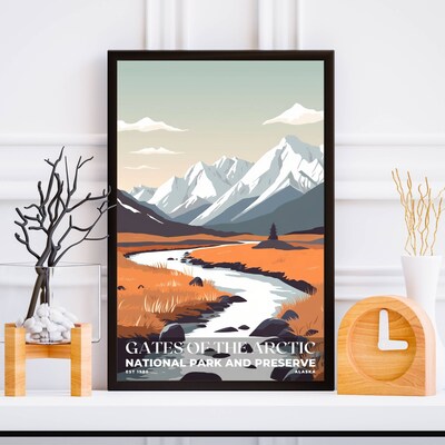 Gates of the Arctic National Park and Preserve Poster, Travel Art, Office Poster, Home Decor | S3 - image5